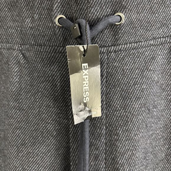 Mens Express Knit Joggers Gray Drawstring Tapered Leg Size XL NWT - Picture 4 of 6